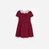 Burgundy Lace Bib Dress Burgundy Lace Bib Dress