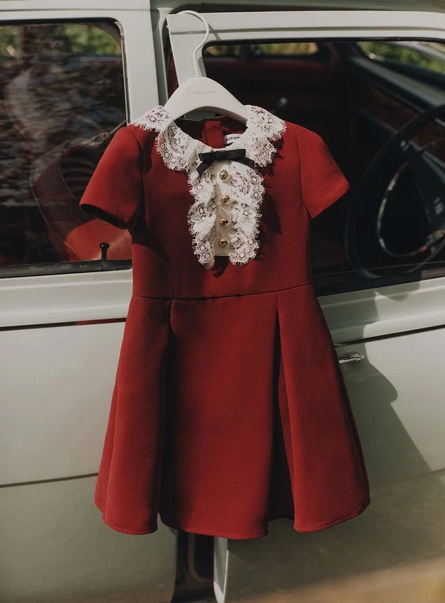 Burgundy Lace Bib Dress Burgundy Lace Bib Dress