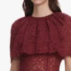 Burgundy Lace Cape Top Burgundy Lace Cape Top