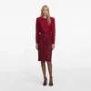Burgundy Lace Crystal Top Burgundy Lace Crystal Top