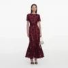 Burgundy Lace Midi Dress Burgundy Lace Midi Dress