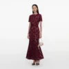 Burgundy Lace Midi Dress Burgundy Lace Midi Dress