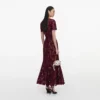 Burgundy Lace Midi Dress Burgundy Lace Midi Dress