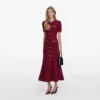 Burgundy Pearl Knit Midi Dress Burgundy Pearl Knit Midi Dress