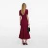 Burgundy Pearl Knit Midi Dress Burgundy Pearl Knit Midi Dress