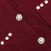 Burgundy Pearl Knit Midi Dress Burgundy Pearl Knit Midi Dress