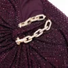 Burgundy Rhinestone Embellished Maxi Dress Burgundy Rhinestone Embellished Maxi Dress
