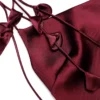 Burgundy Satin Flower Mini Dress Burgundy Satin Flower Mini Dress