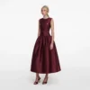 Burgundy Taffeta Midi Dress Burgundy Taffeta Midi Dress