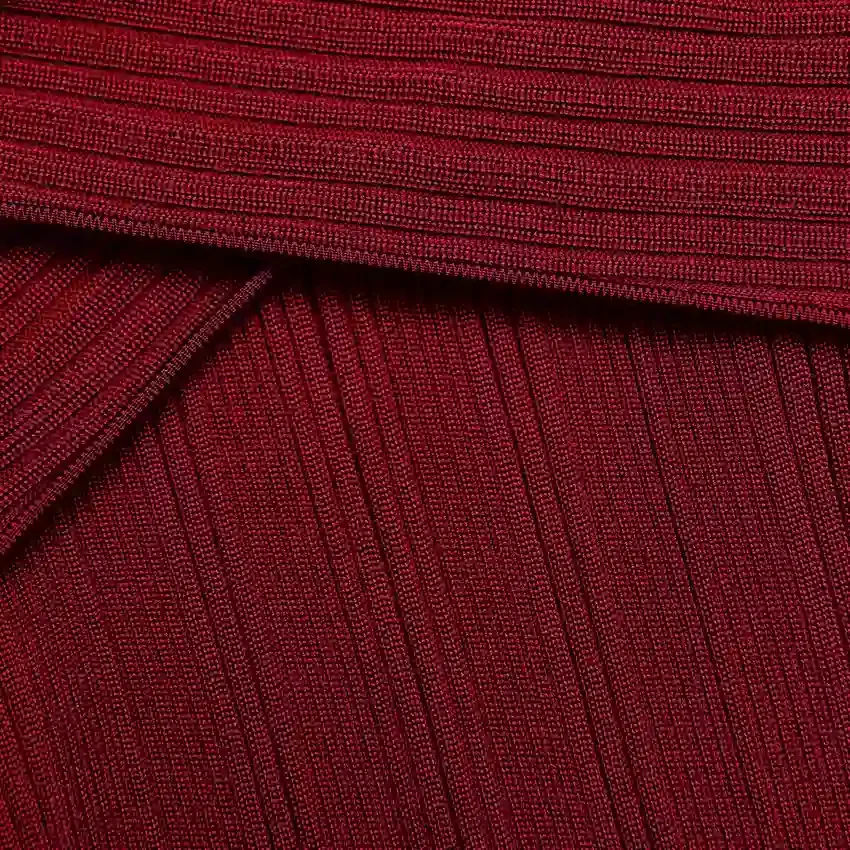 Burgundy Viscose Knit Mini Dress Burgundy Viscose Knit Mini Dress