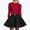 Burgundy Viscose Knit Top Burgundy Viscose Knit Top