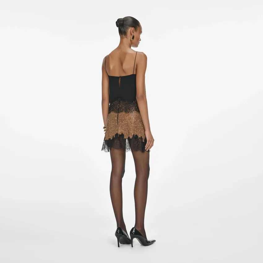 Champagne Crystal Chainmail Top Champagne Crystal Chainmail Top