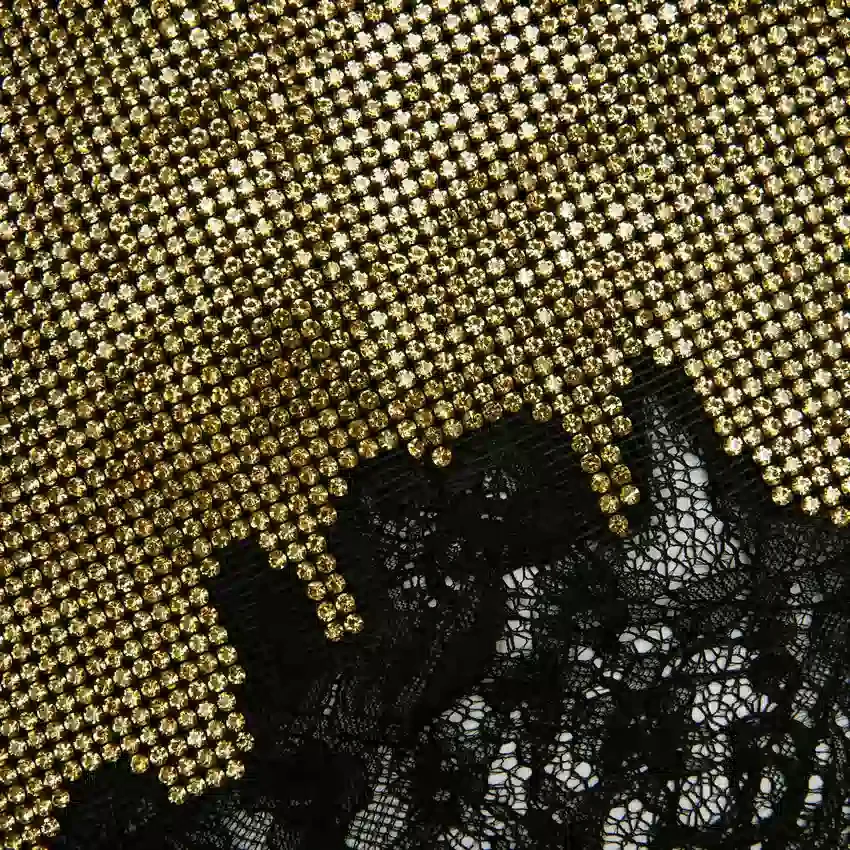 Champagne Crystal Chainmail Top Champagne Crystal Chainmail Top
