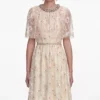 Champagne Floral Embellished Maxi Dress Champagne Floral Embellished Maxi Dress