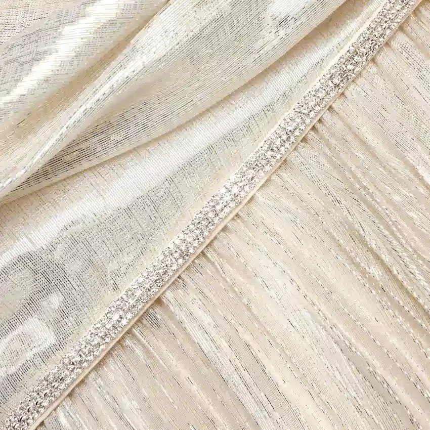 Champagne Metallic Chiffon Maxi Dress Champagne Metallic Chiffon Maxi Dress
