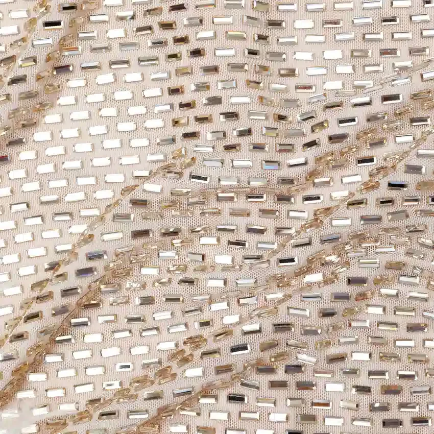 Champagne Rhinestone Drape Top Champagne Rhinestone Drape Top