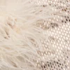 Champagne Rhinestone Feather Top Champagne Rhinestone Feather Top