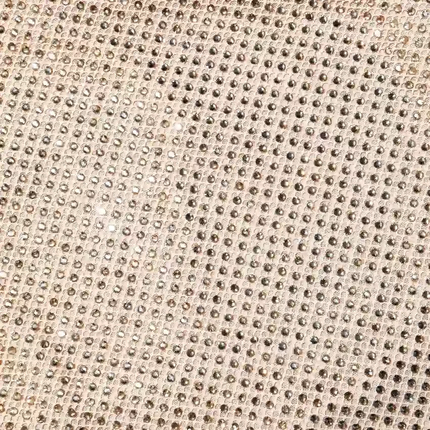 Champagne Rhinestone Racer Back Maxi Dress Champagne Rhinestone Racer Back Maxi Dress