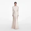Champagne Satin Maxi Dress Champagne Satin Maxi Dress