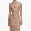 Champagne Sequin Embroidered Maxi Dress Champagne Sequin Embroidered Maxi Dress