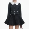 Charcoal Lace Collar Cardigan Charcoal Lace Collar Cardigan