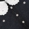 Charcoal Lace Collar Cardigan Charcoal Lace Collar Cardigan