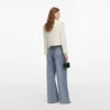 Cream 3D Flower Jacket