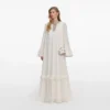 Cream And Gold Chiffon Maxi Dress Cream And Gold Chiffon Maxi Dress