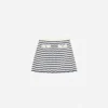 Cream And Navy Striped Knitted Skirt Cream And Navy Striped Knitted Skirt