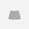 Cream And Navy Striped Knitted Skirt Cream And Navy Striped Knitted Skirt