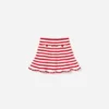 Cream And Red Stripe Knitted Skirt Cream And Red Stripe Knitted Skirt