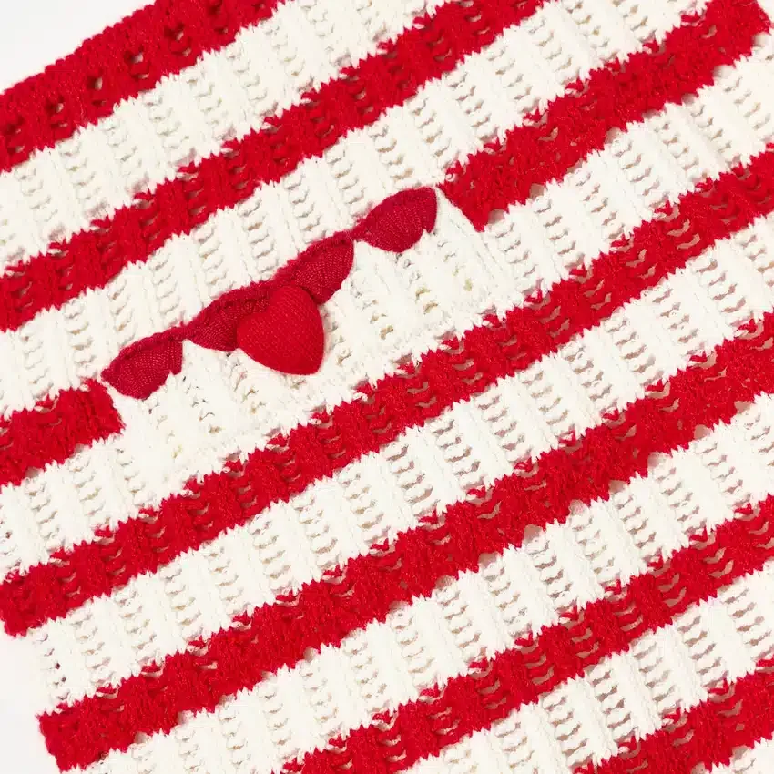 Cream And Red Stripe Knitted Skirt Cream And Red Stripe Knitted Skirt