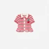 Cream And Red Stripe Knitted Top Cream And Red Stripe Knitted Top