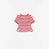 Cream And Red Stripe Knitted Top Cream And Red Stripe Knitted Top