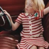 Cream And Red Stripe Knitted Top Cream And Red Stripe Knitted Top