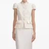 Cream Boucle Bow Detail Maxi Dress Cream Boucle Bow Detail Maxi Dress