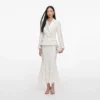 Cream Boucle Flower Lace Midi Dress Cream Boucle Flower Lace Midi Dress