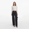 Cream Boucle Lace Collar Jacket