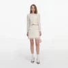 Cream Boucle Lace Mini Skirt Cream Boucle Lace Mini Skirt