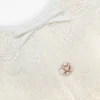 Cream Boucle Lace Trim Tailored Mini Dress Cream Boucle Lace Trim Tailored Mini Dress