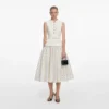 Cream Boucle Polka Dot Midi Dress Cream Boucle Polka Dot Midi Dress
