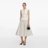 Cream Boucle Polka Dot Midi Dress Cream Boucle Polka Dot Midi Dress