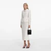 Cream Boucle Tailored Midi Dress Cream Boucle Tailored Midi Dress