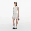 Cream Broderie Denim Mini Dress Cream Broderie Denim Mini Dress