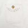 Cream Broderie Denim Mini Skirt Cream Broderie Denim Mini Skirt
