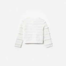 Cream Cherry Motif Cardigan