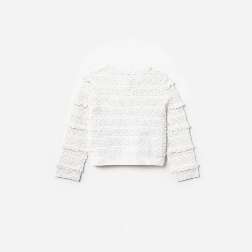 Cream Cherry Motif Cardigan Cream Cherry Motif Cardigan