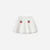 Cream Cherry Motif Knit Skirt Cream Cherry Motif Knit Skirt
