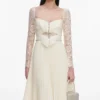Cream Chiffon Lace Midi Dress Cream Chiffon Lace Midi Dress