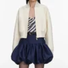 Cream Cotton Canvas Jacket